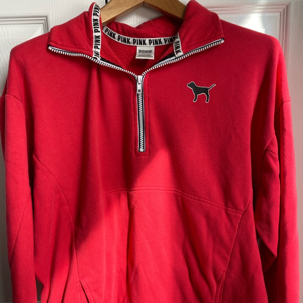 Pink Quart Zip Pullover